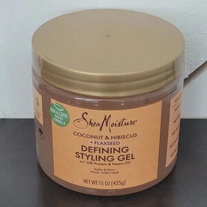 SheaMoisture Coconut & Hibiscus + Flaxseed Defining Styling Gel 15 Oz  14CT